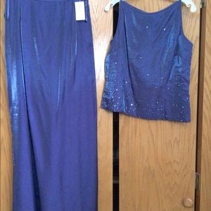 Two piece evening dress